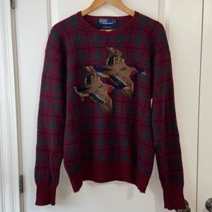 Vintage Polo Ralph Lauren Ducks Wool Sweater